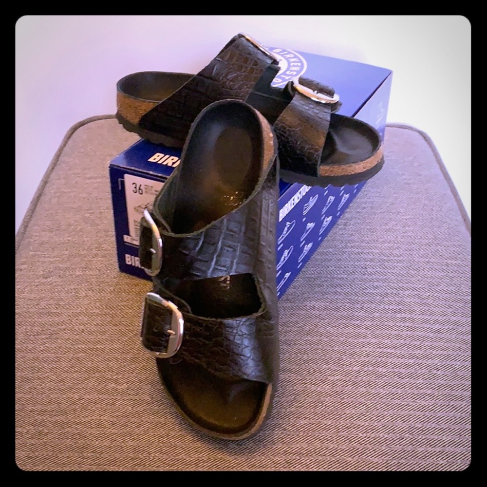Birkenstock Arizona Big Buckle Gator Anthracite